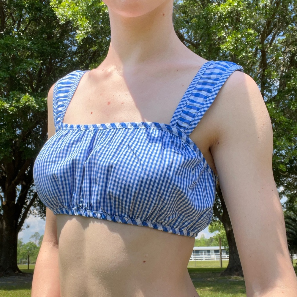 5/$20🛎️ NWT Gingham Crop Top